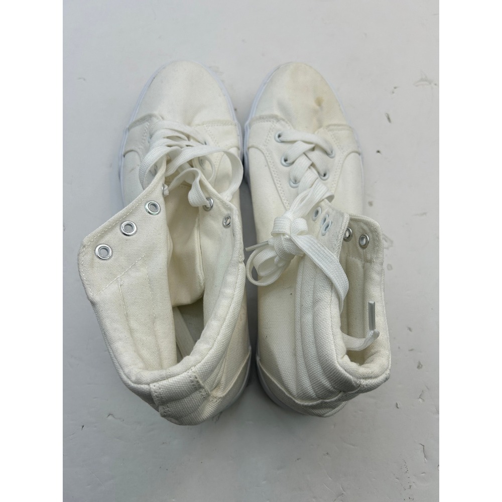 Canvas High Top Sneakers Mens 11 White